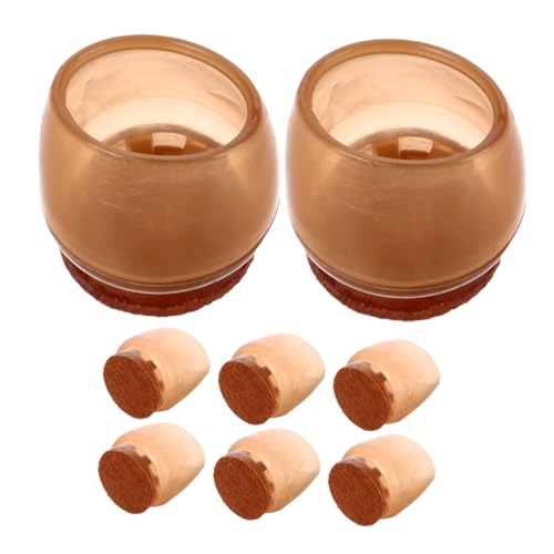 OSALADI Protège-Pieds De Chaise Silencieux 8 Pièces Couvre-Pieds Antidérapants pour Table Et Chaise Protection Sol sans Bruit Facile À Installer