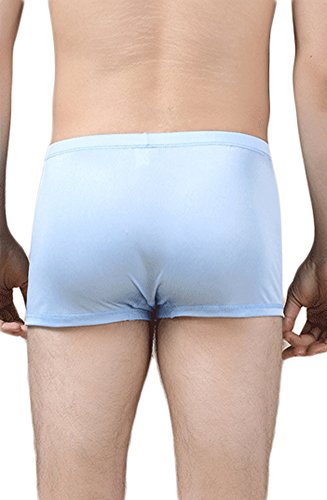 CLC Men's Mulberry Silk Knitted Boxer Brief Stretchable Underwear2