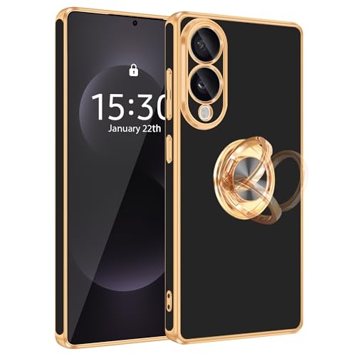 Coque Samsung S25 Edge avec support magnétique voiture et bague 360°