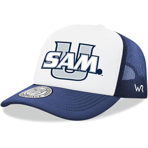 BH Fashion Company Samford Bulldogs SU Trucker Mesh Snapback Jumbo Cap Blue