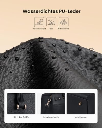 LOVEVOOK Handtasche Damen Groß Arbeitstasche, 15,6 Zoll Laptoptasche Tote – Ansicht 4