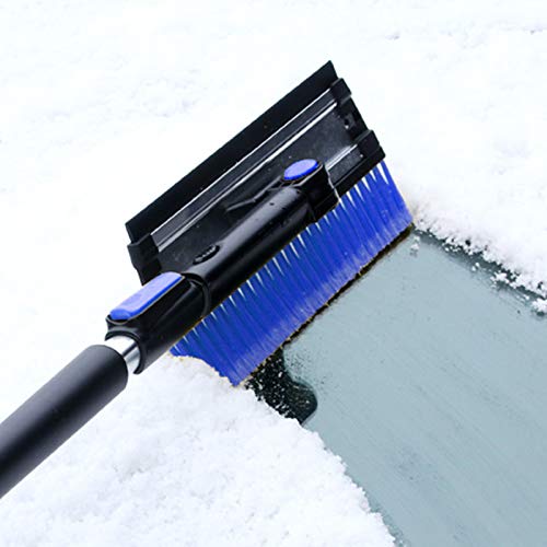 Amazon.co.jp: スノーブラシ 伸縮式雪ブラシ車用アイススクレーパー