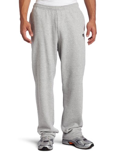 Champion Men's Open Bottom Eco Fleece Sweatpant, Oxford Gray, X-Large