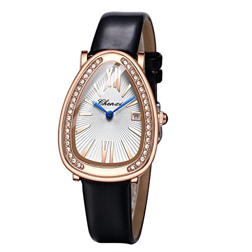 Montre de luxe pour femme en quartz et strass scintillants, style raffiné