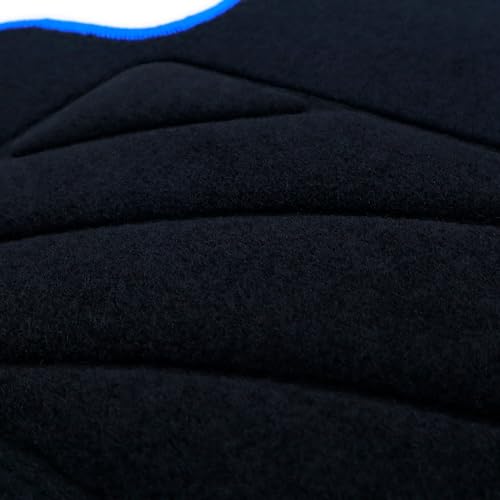 Occ Design - Tappetini Su Misura, Compatibile Con Volkswagen Golf Vii (2012-2019), Moquette, Velluto/Polipropilene, Ancoraggio Originale, Schienale Antiscivolo, Coppa Del Tallone, 4 Pezzi - 3