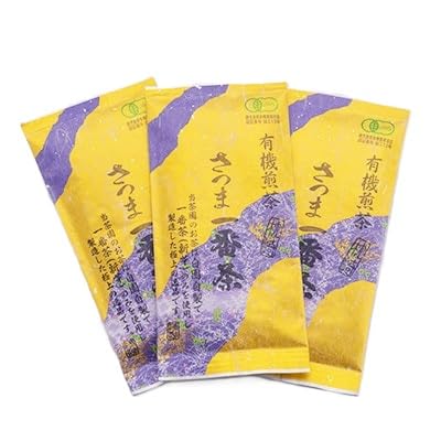 一番茶のみ使用!有機栽培緑茶さつま一番茶(100g×3袋)