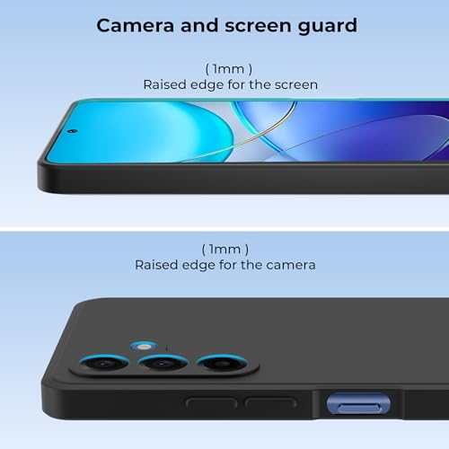 Image of A rtistque Back Cover Case for Samsung Galaxy A17 5G / Galaxy F17 / Galaxy M17 5G With Camera Protection | Shockproof TPU|Stylish Protective Design|Slim Fit|Ultra Matte| Samsung A17 Back Cover - Black