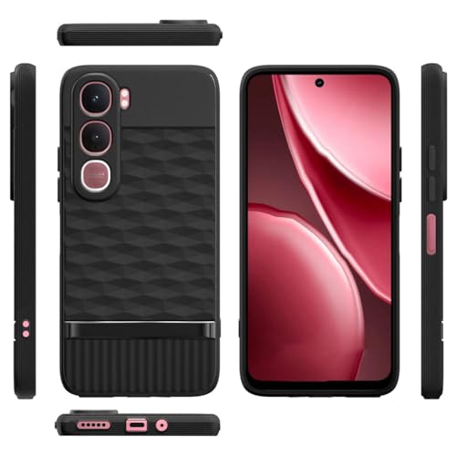 Image of Shockproof Case Compatible with Vivo Y31 5G | Full Camera Protection | TPU Flexible Back Cover for Vivo Y31 5G (Matte Black)
