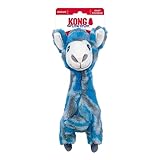 KONG Low Stuff Stripes Plush Dog Toy for All Sized Dog Breeds (Llama)