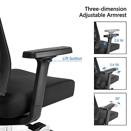 Ergonomic Office Chair High Back Adjustable Lumbar Support Mesh Office Chair #TOP3