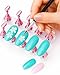Nail Stand Set for Nail Art Practice & Display - Complete Acrylic Nail Holder Kit with Bonus Tweezers & Double-Sided Tape, False Nail & Press On Nail Practice Stand for Home DIY, Salon Use