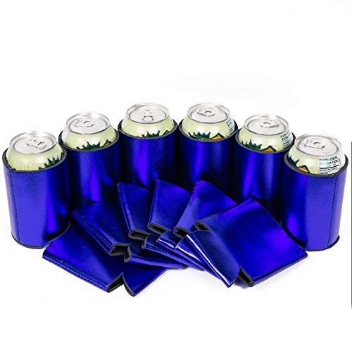 QualityPerfection 12 Blank Beer Can Coolers - Beer,Soda Coolies Sleeves | Insulated Coolies