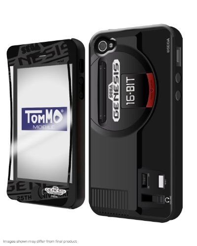 Tommo Hardware Series Genesis System Style Silicon Case For Iphone 5/5S - Retail Packaging - Black #TOP3