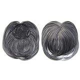 Silky Clip-On Hair Topper Wig, Density Top Hair Pieces, Extension Wig Hairpiece for Women, Invisible...