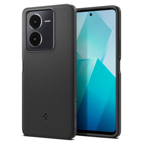Image of Spigen Essential Sand Blast | vivo iQOO Z8 Case [Flexible] [Air Cushion Protection] iQOO Z8 Back Cover | TPU - Matte Black