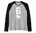Number 6 Matching 67 Meme Halloween Costume Men Women Kids Raglan Baseball Tee