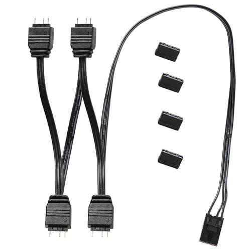Adaptador RGB 4 Pin a 3 Pin para Corsair Commander Core miniatura 1