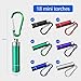 NEOVSUNY 18 Stück Mini Taschenlampe Schlüsselanhänger Kinder,Farbige Aluminium Schlüsselanhänger Taschenlampe,Handlampe Geeignet für Mitbringsel Kindergeburtstag