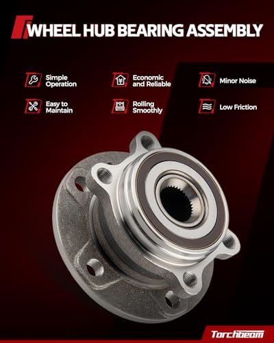 image for Torchbeam Pair 513294 Front Wheel Hub Bearing Assembly for 2007-2012 N
