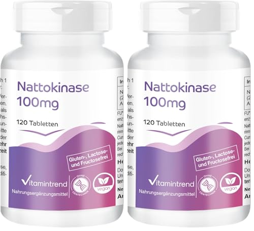 Nattokinase 100mg pour cure de 4 mois bien-être au quotidien