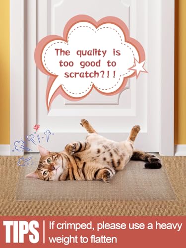 8.2Ft(L) Carpet Protector for Pets - Anti-Slip Cat Carpet Protector, Scratch Resistant Pets Scratch Stopper, Easy to Cut Floor Runner Under Doorway to Prevent Tearing - Thumbnail 7