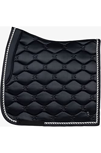 Tapis de selle dressage noir Signature PS of Sweden 2023, l'excellence du textile équestre