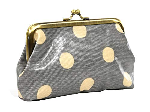 Preisvergleich Produktbild Cath Kidston Geldbörse, Wachstuch, Retro-Stil, Grau