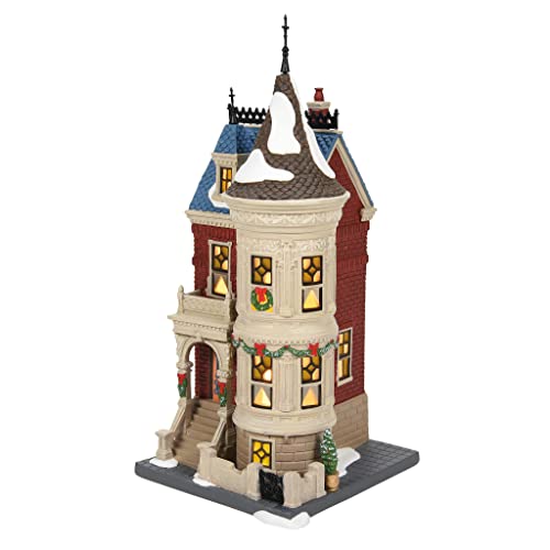 Department 56 Christmas in The City Village 4656 Brentwood Lit Building, 9.13 Inch, Multicolor