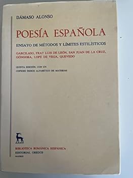 Paperback Poesia española (ensayo metodos y limite: Ensayo de métodos y límites estilísticos [Spanish] Book