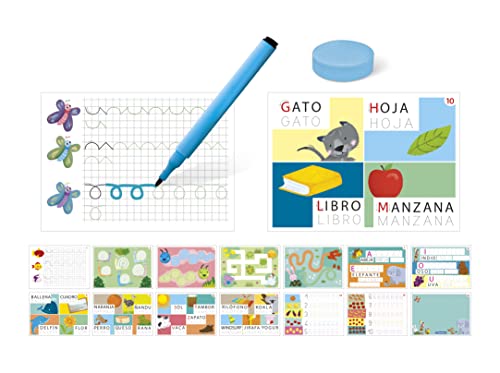 Clementoni -55308 - Learning to Write - Educational Game Ages 5 and Up, Multicoloured, Small - Image 4