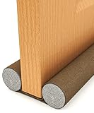 AYACO Boudin de Porte Isolant – 90 cm Double Bas de Porte Isolant | Coupe-Froid Ajustable Boudin Porte Isolation pour Dessous de Porte Intérieur et Extérieur Protection Contre Les Courants d’air