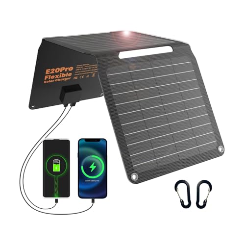 FlexSolar 20W Solar Panel Charger Portable Foldable Fast Charging QC3.0 USB-A USB-C Output Small Power IP67 Waterproof Camping Backpacking Hiking Emergency for Phones Power Banks Flashlight Fans FlexSolar 20W Solar Panel Charger Portable Foldable Fast Charging QC3.0 USB-A USB-C Output Small Power IP67 Waterproof Camping Backpacking Hiking Emergency for Phones Power Banks Flashlight Fans