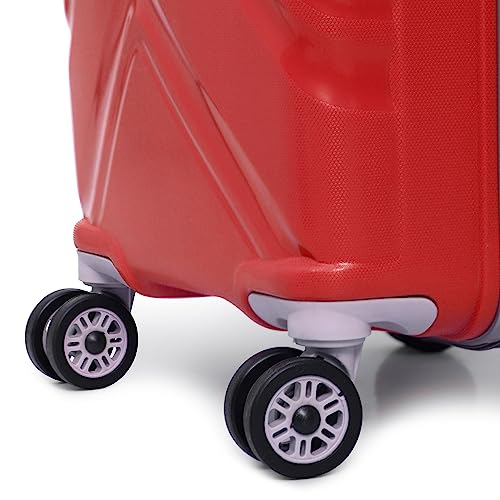 Image of Trolley Bag Small Size, 56 cms Hard Side Travel Bag for Women, 8 Wheel Luggage Suitcase for Travelling, Cabin-Friendly, Scratch Resistant, Small Trolley Suitcase (Turquoise, Small)
