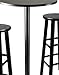 Winsome Obsidian Pub Table Set, 1, Black