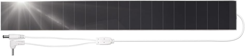 Solar Panel Charger for Motorized Blinds - 11V 3.5W Ll-ion Shade Solar Charger - Dual Connector(DC3.5 * 1.35mm & DC5.5 * 2.1mm) - Compatible with DC7.4V Battery Motors - Not for 5V Devices