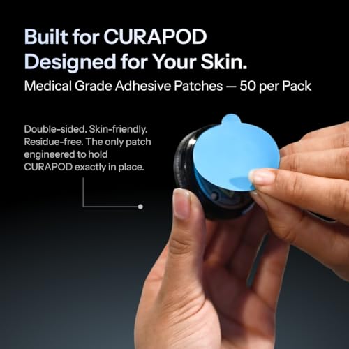 Image of Adhesive Patches - Medical Grade, Skin-Friendly, Double-Sided | 50 Patches | Compatible with CURAPOD Pain Relief Device