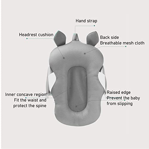 Image of Baby Bath Support Cushion Floating Adjustable Soft Bath Pillow for Infant Shower ()
