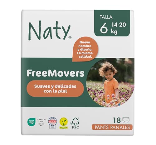 Naty FreeMovers Pañales Pants | Pañales Braguita Cer...