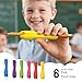 6-Pack Medium Pencil Grips for Kids,Teens,Adults,Comfortable Silicone Holders for Writing &Drawing,Anti-Slip Texture,Dual-Head Design for Left/Right-Handed Use,Improves Grip Control (Assorted Colors)
