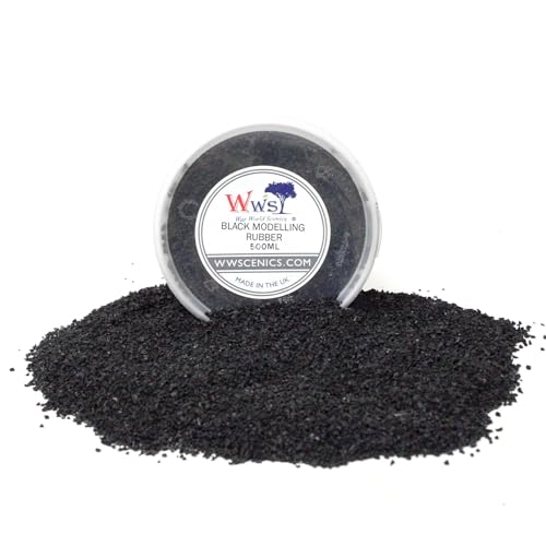 WWScenics Black Modelling Rubber | 500ml Tub | Wargame Scenery & Basing Material