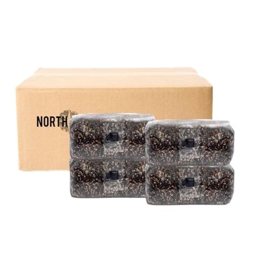 (4-Pack) North Spore 'ShroomTek' + Spore Boostr All-in-One Mushroom Grow Bag | Grow Dung-Loving...
