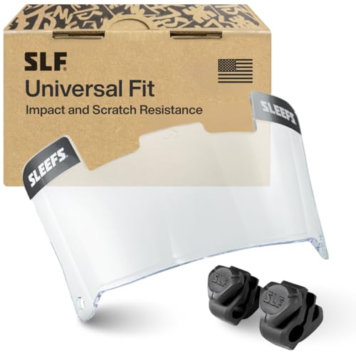 SLEEFS Clear Football Visor for Helmet - Professional...