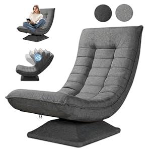 Asukale 360° Drehbarer Bodensessel Grau