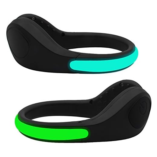 Shoe Clip Lights (2 Pack) Reflective Safety Night Running Gear for Runners Joggers Bikers Walkers, Color Changing RGB Strobe and Steady Color Flash Mode, Water Resistant and Bonus Screw Driver