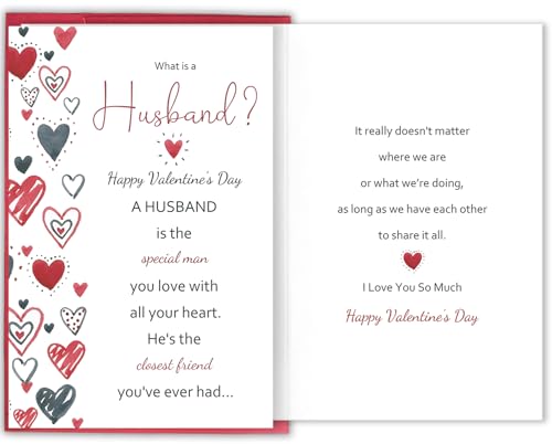 Bablira Valentine's Day Card for Husband, Special Love Card for