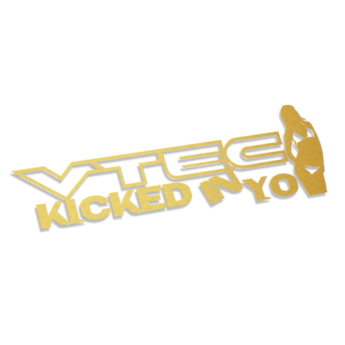Adesivo VTEC Kicked In Yo Babe – Rosso, Stile JDM, Vinile ORACAL 60x18 Cm, Made In Germany