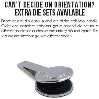 Miniatura 4 de Hampton Studios Inserto en relieve con logotipo personalizado, grabado redondo de papel personalizado de 1-58 pulgadas (1.625 pulgadas) (solo