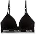 Calvin Klein Girls' Seamless Hybrid Bra, Nude/Black, 36A