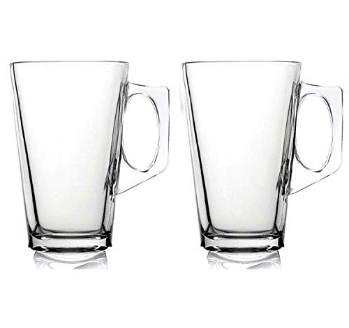 Cafe Latte 240ml Glasses [2 Pack] by Fusion