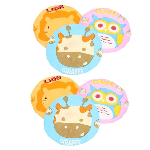 DOITOOL 6 Gorros de Ducha Reutilizables Dibujos Animados, Elásticos y Transpirables de Eva, Ideales para Duchas y Uso Diario Hogar